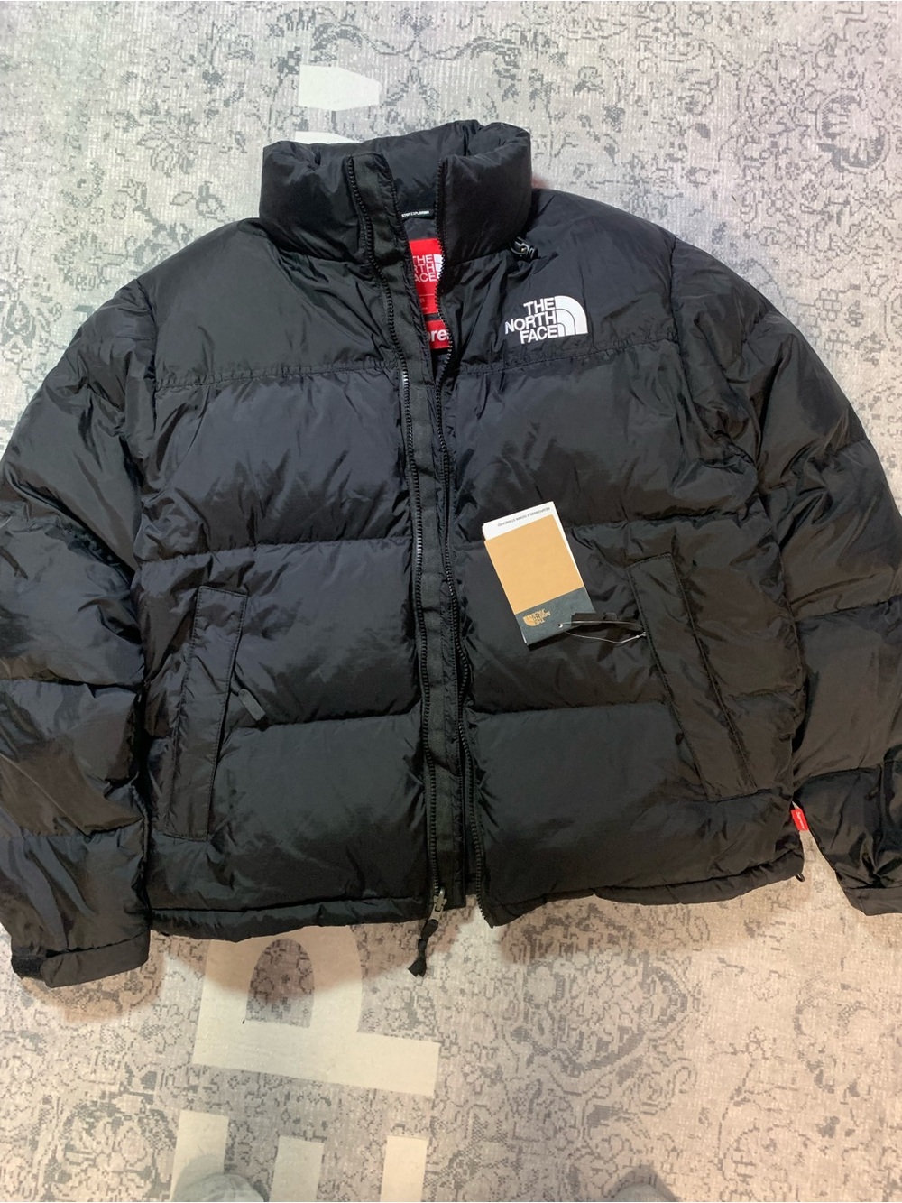 The North Face Black Men's Down Puffer Jacket Supreme Size S